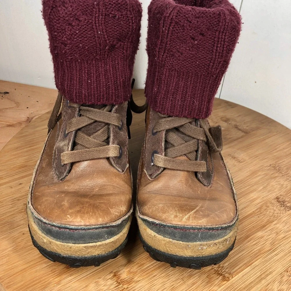 Merrell Dauphine Womens size 8 shoes brown leather waterproof winter boots